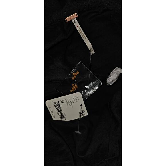 New FREE PEOPLE Somewhere Sunny Drop-Waist Boho Maxi Dress $118 X-SMALL Black - Picture 6 of 6